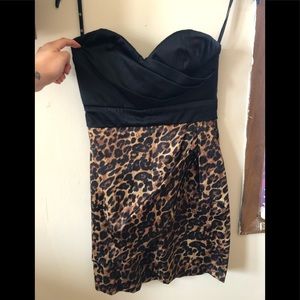 Love Tease Size 3 Cheetah Print short dress.